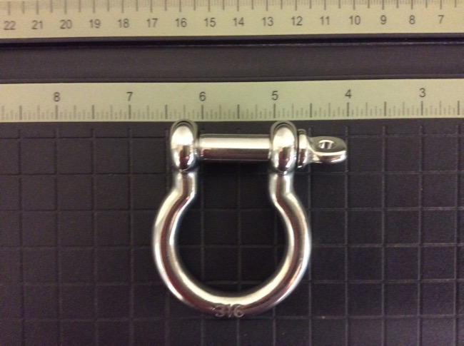 Anchor Shackle ~ 316 Stainless Steel ~ 10mm-0