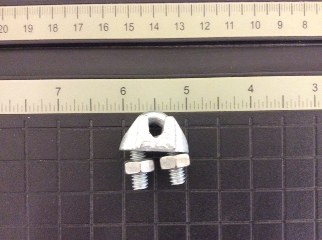 Wire Rope Clip - Galvanized ~ 3/16"-0