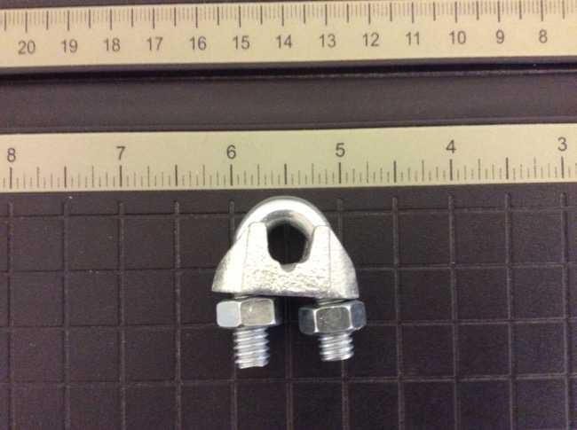 Wire Rope Clip - Galvanized ~ 1/4"-0