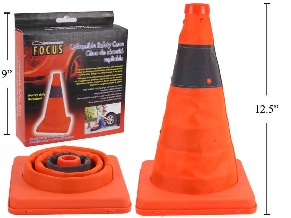 Collapsible Safety Cones ~ 12"H-0