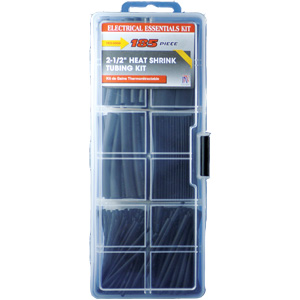 Black Heat Shrink Assortment Kit ~ 185 pieces-0