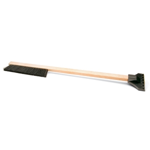 Snow Brush w/Wooden Handle & Ice Scraper ~ 24"L-0