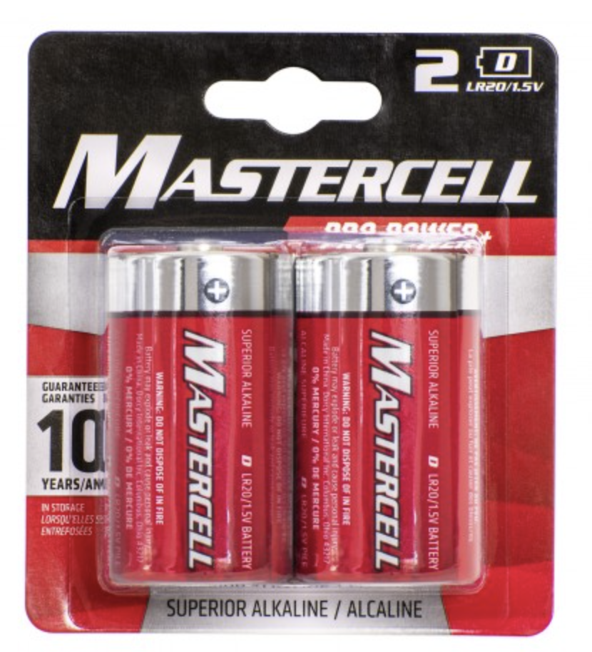 Dorcy Alkaline "D" Battery ~ 2/pk-0