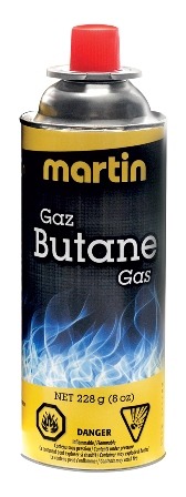 Martin Butane Refill for Stoves - 228gm tin ~ SOLD ONLY BY SLEEVES OF 4-0