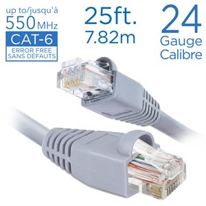 Straight Patch Cable - Cat 6 ~ 25'-0