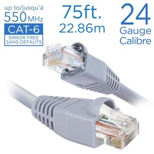 Straight Patch Cable - Cat 6 ~ 75'-0