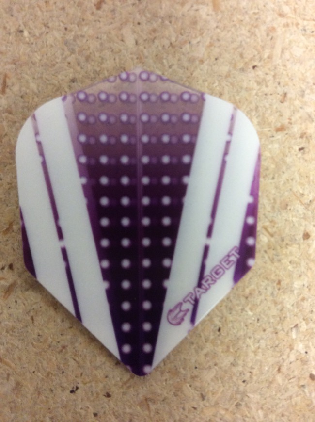 Target Vision Flights ~ White Stripes on Purple-0
