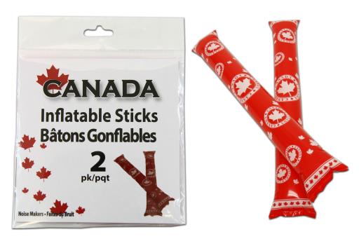 Canada Inflatable Rally Sticks ~ 2 per pack-0