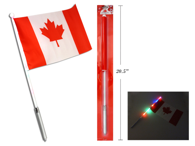 Canada Flag w/LED Light-Up stick-0