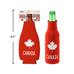 Canada Bottle Cooler w/Zipper ~ 7"H-0