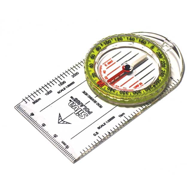Silva Polaris Metric {Hi-Vis} Clear Compass -0