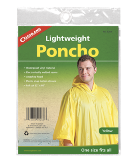 Coghlan's Lightweight Poncho ~ Yellow-0