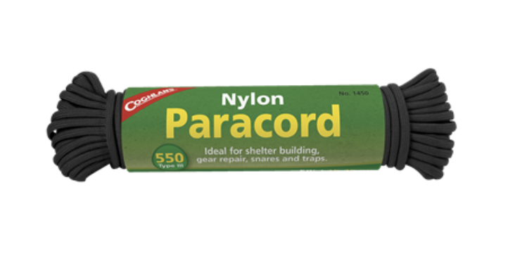 Coghlans' Nylon Paracord 50' ~ Black-0