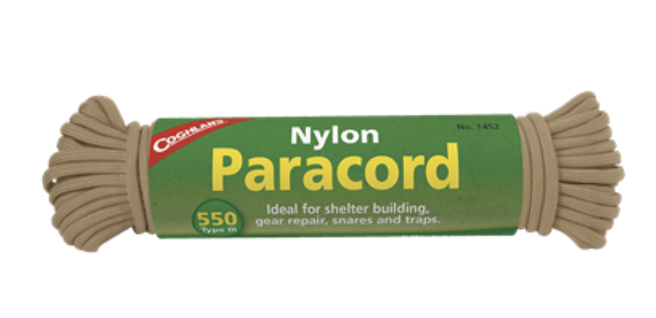 Coghlans' Nylon Paracord 50' ~ Tan-0