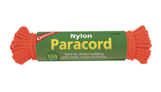 Coghlans' Nylon Paracord 50' ~ Neon Orange-0