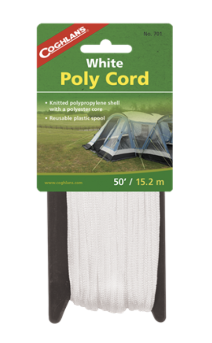 Coghlan's White Poly Cord ~ 50'-0