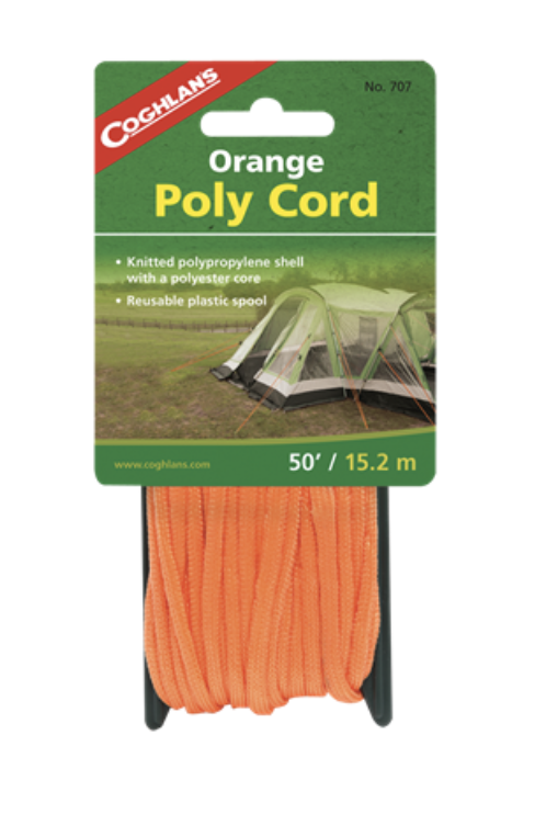 Coghlan's Orange Poly Cord ~ 50'-0