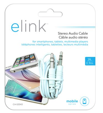 Audio Cable w/dual 3.5mm plug ~ 3'-0