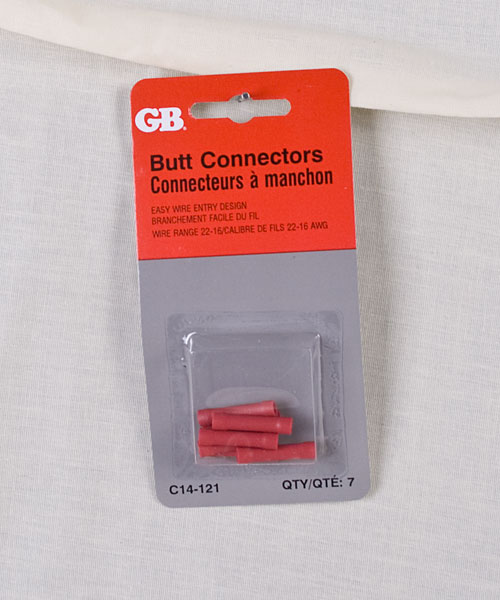 Butt Splice Connectors 22-18 AWG ~ Red-0