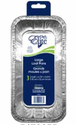 Chef Elite Foil Large Loaf Pans - 8.7" x 4.75" x 2.375" ~ 3 per pack-0