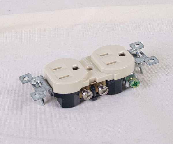 Duplex Outlet ~ Ivory-0
