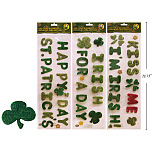 St. Patrick's Day Glitter Gel Cling Banner-0
