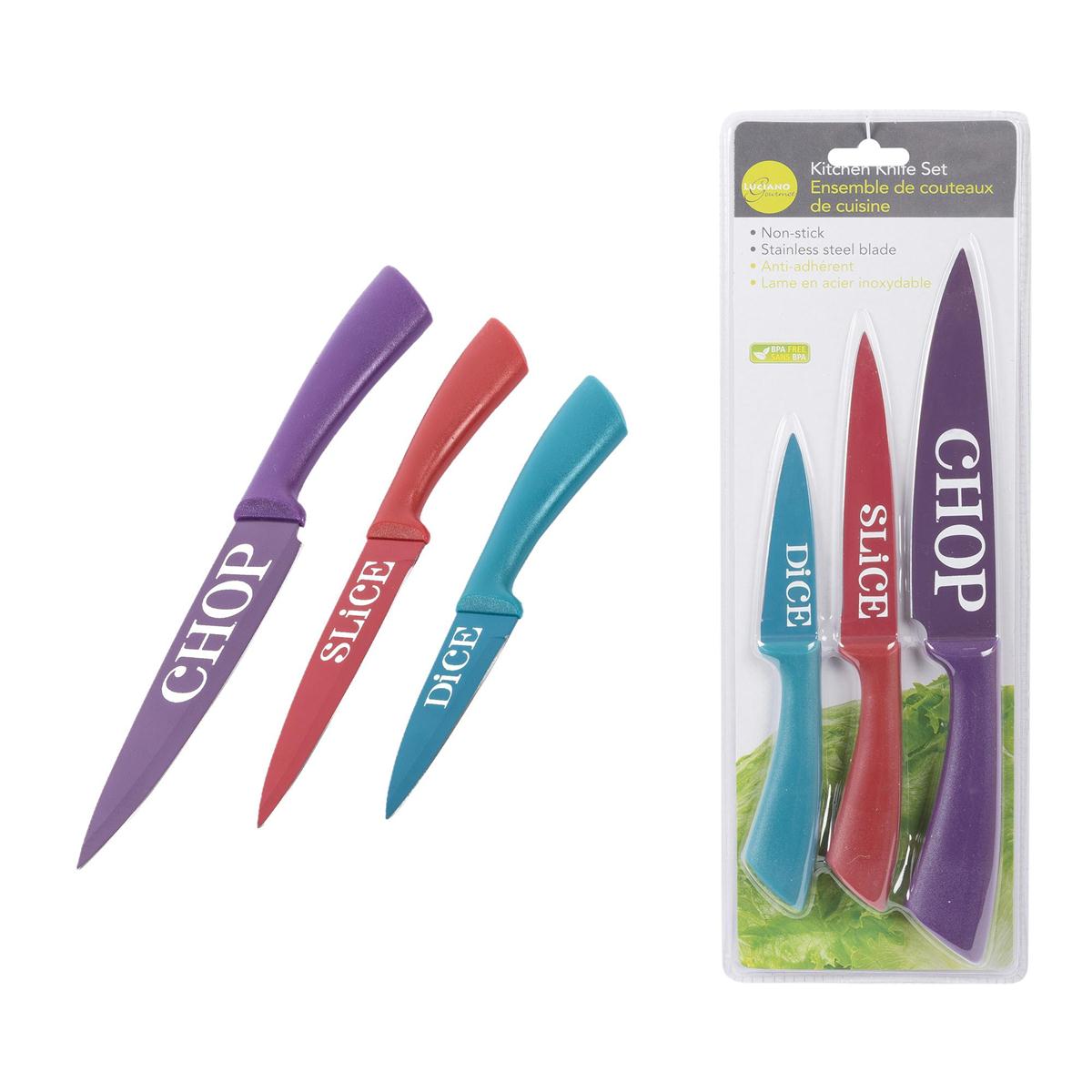 Luciano Kitchen Knife Set ~ set of 3-0