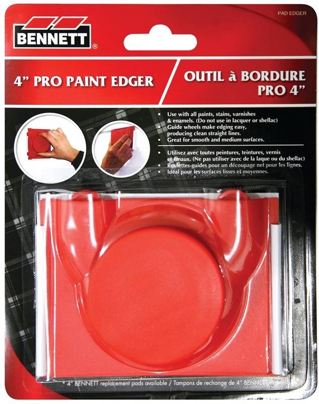 Bennett 4" Pro Paint Edger w/Spacer Wheels & Round Handle-0