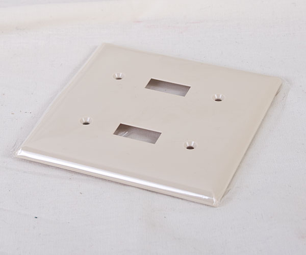 Toggle Switch Cover - Double ~ Ivory-0