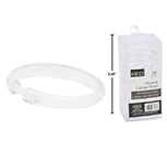 Clear Plastic Shower Curtain Rings ~ 12 per pack-0