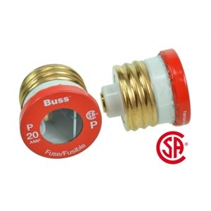 Glass Plug Fuse - 2 per pack ~ 20AMP-0