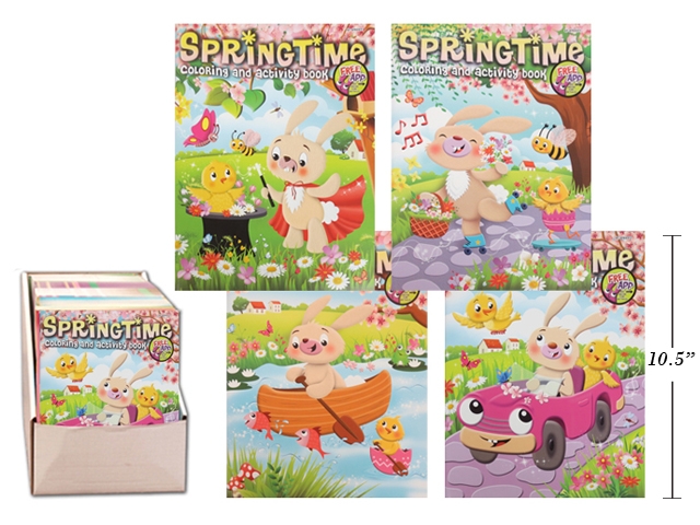 Easter Spring Time Coloring/Activity Book ~ 64 pages-0