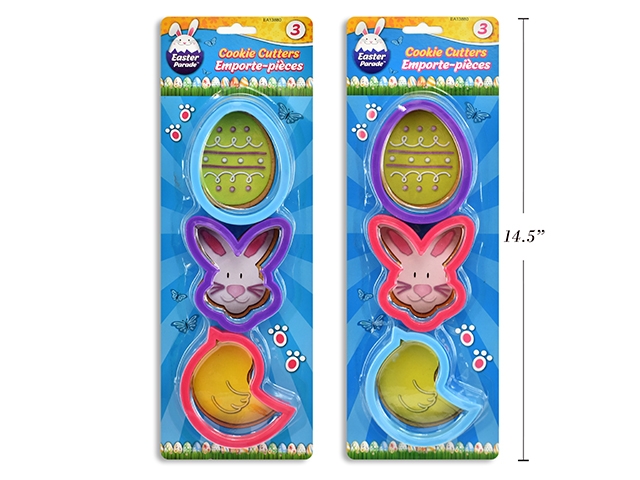 Easter Cookie Cutters - Plastic ~ 3 pieces-0