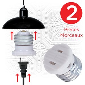 eLink Light Socket Plug Base - Medium ~ 2 per pack-0