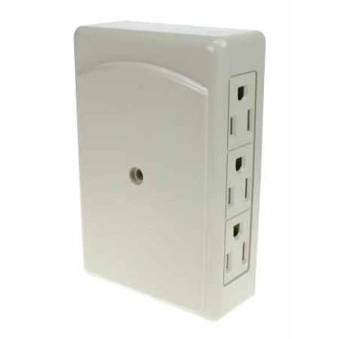 2 to 6 Grounded Outlet Adapter ~ Side Entry-0