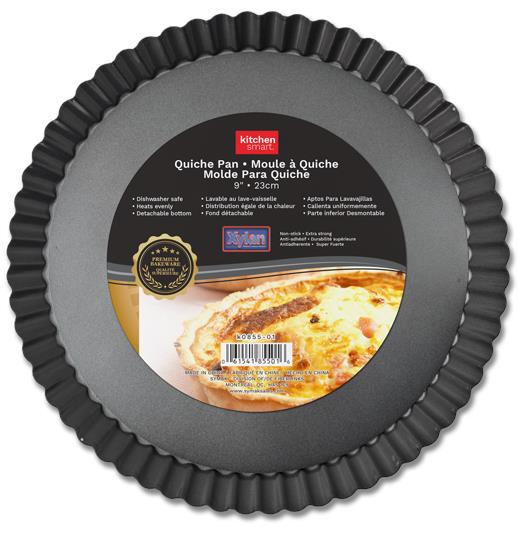 Non Stick Quiche Pan - Detachable Bottom ~ 9"-0
