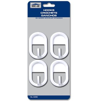 Self-Adhesive Hooks - Medium ~ 4 per pack-0