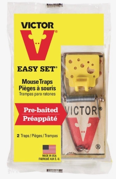 Victor Easy Set Wood Mouse Trap w/Cheese ~ 2 per pack-0