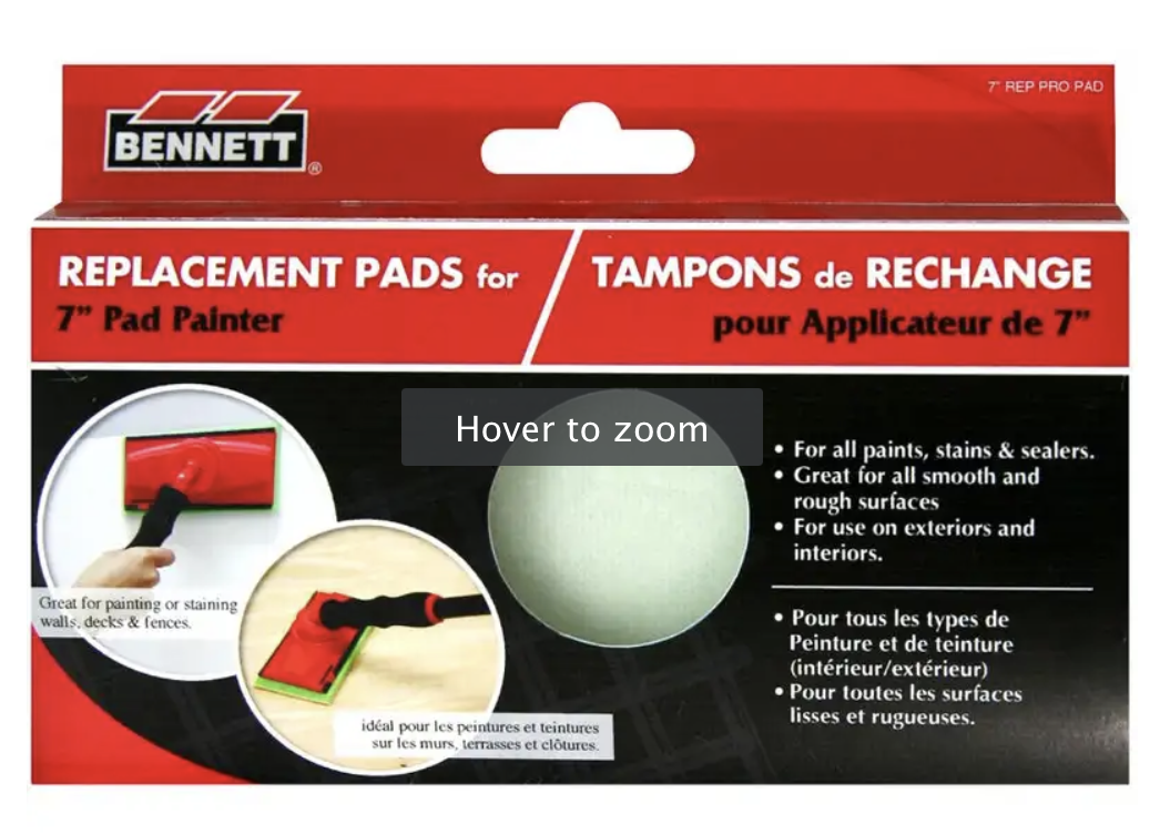 Bennett 7" Replacement Pad for the Pro Pad Painter ~ 1 per pack-0