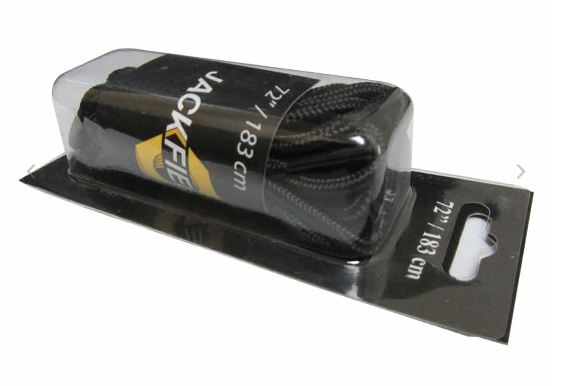 Jackfield Boot Laces 72" ~ Black-0