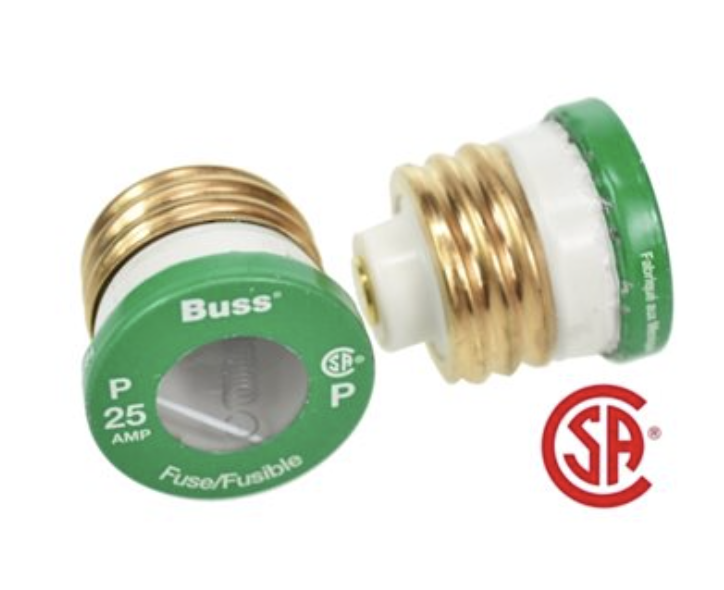 Glass Plug Fuse - 2 per pack ~ 25AMP-0