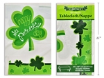 St. Patrick's Plastic Printed Tablecover ~ 54" x 108"-0