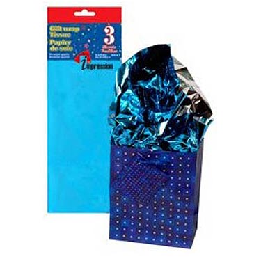 Tissue Paper - METALLIC BLUE ~ 3 per pack-0