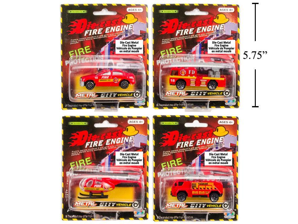 Die-Cast Fire Vehicles ~ 4 assorted-0