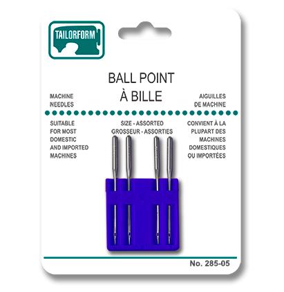 Ball Point Sewing Machine Needles - Assorted Sizes ~ 4 per pack-0