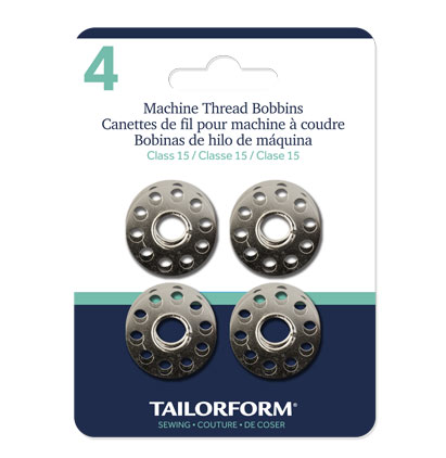 Machine Metal Bobbins ~ 4 per pack-0