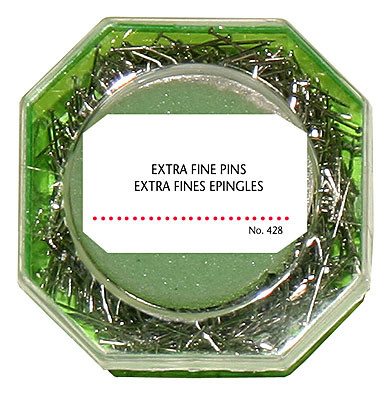 Dressmaker Extra Fine Pins w/Green Box-0