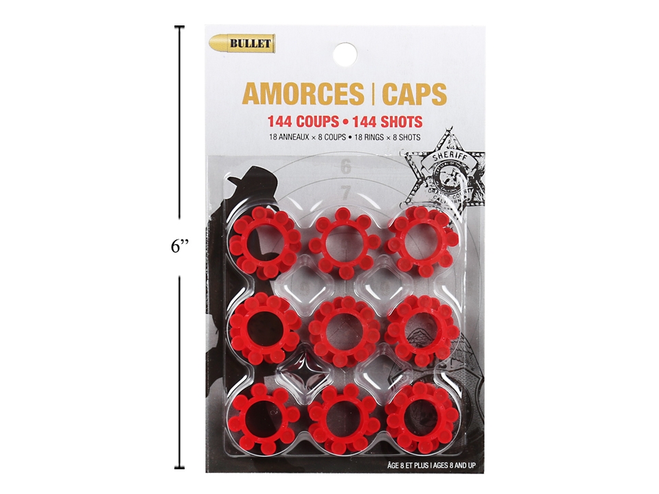 8-Shot Disc Caps ~ 18 discs per pack-0