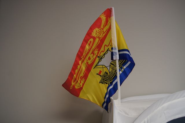 New Brunswick Flag for Car Windows ~ 12" x 18"-0