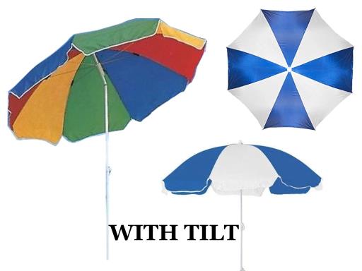 Beach Umbrella w/Tilt ~ 36" x 8 ribs-0